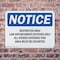 Signmission Restricted Area Law Enforcement Officers OSHA Notice Sign, Plastic, 10in W x 7in L, 2PK OS-2PACK-NS-P-710-L-18079 - alternate 4